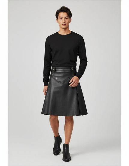 Jupe Homme Kilt Similicuir Chic