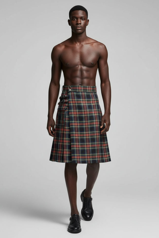 Jupe Homme Écossaise Plissée Traditionnelle