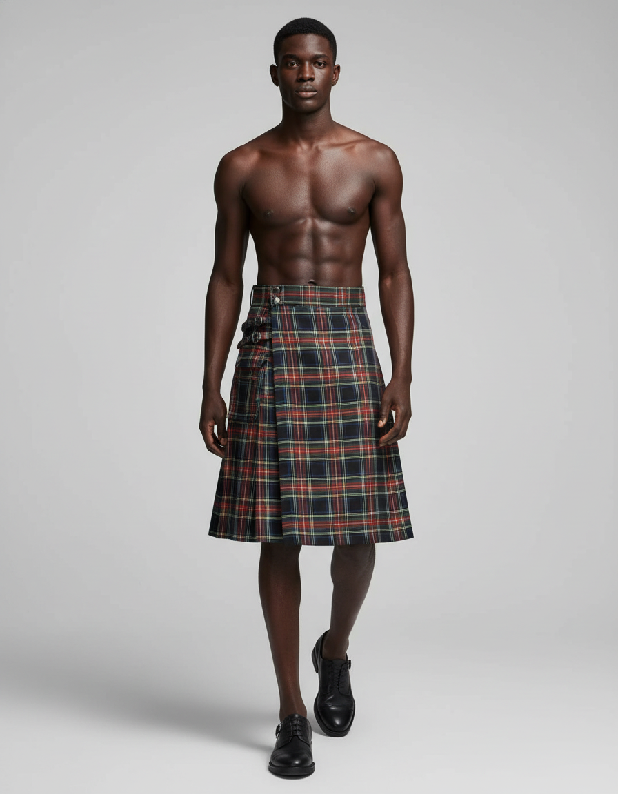 Jupe Homme Écossaise Plissée Traditionnelle