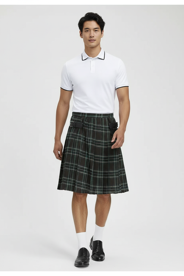 Jupe Homme Écossaise Plissée Traditionnelle Authentique