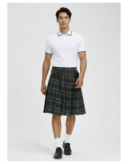 Jupe Homme Écossaise Plissée Traditionnelle Authentique