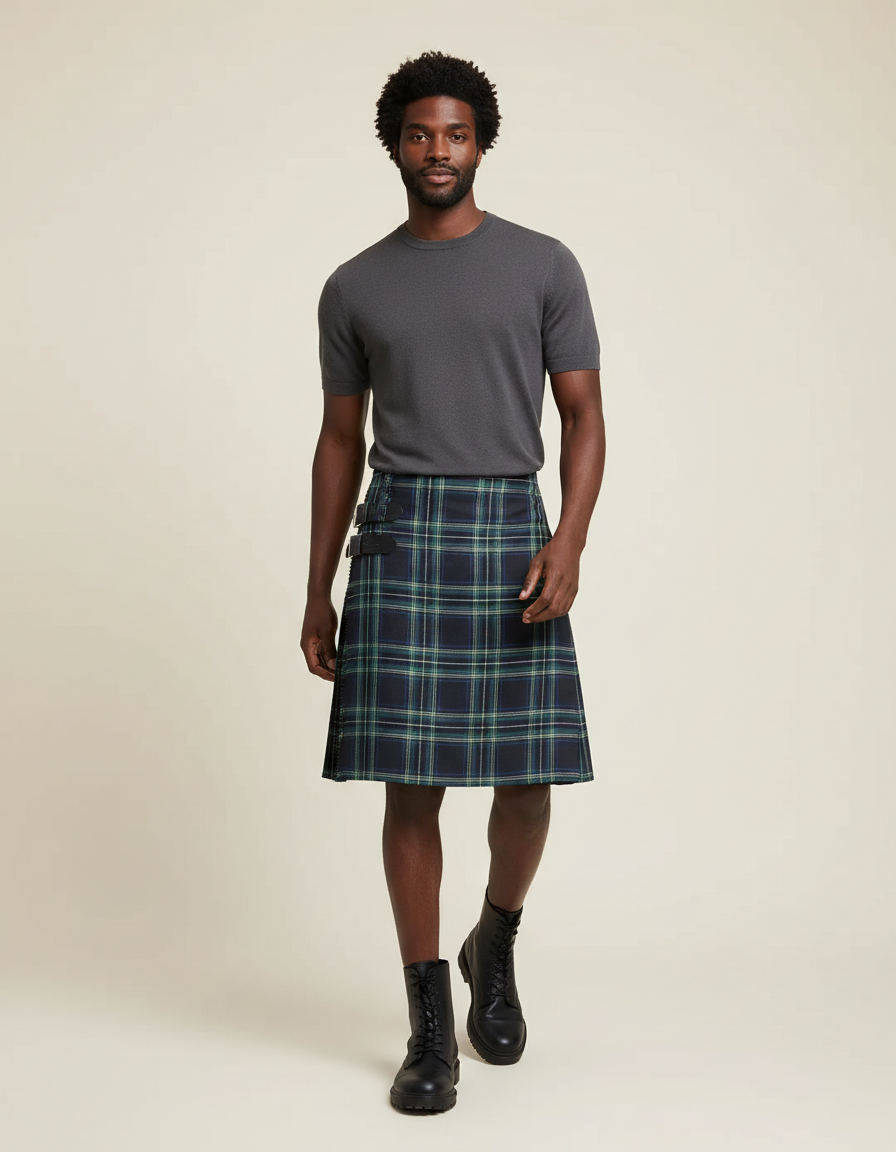 Jupe Homme Écossaise Plissée Traditionnelle Intemporelle