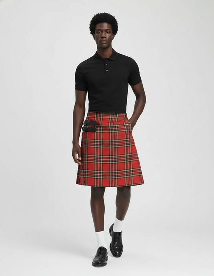 Jupe Homme Tartan Plissée Chic