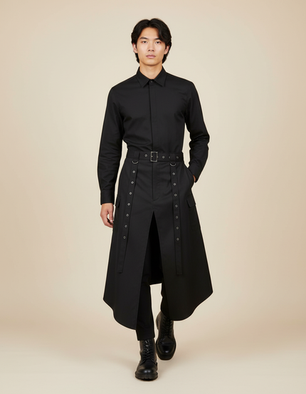 Jupe Homme Noire Gothique Élégante