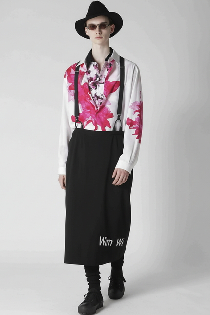 Jupe Homme Noire À Bretelles Décontractée