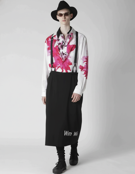 Jupe Homme Noire À Bretelles Décontractée