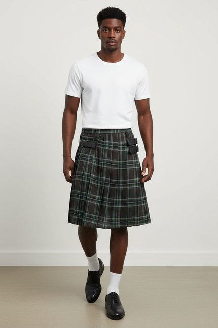 Jupe Homme Tartan Plissée Chic Traditionnelle