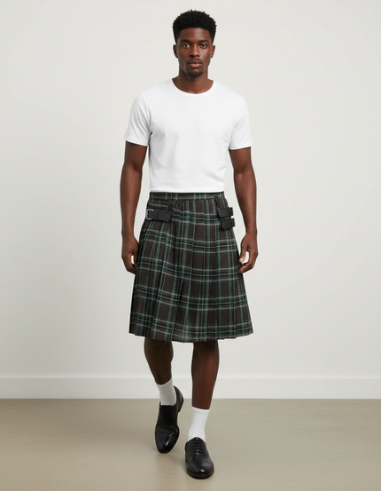 Jupe Homme Tartan Plissée Chic Traditionnelle