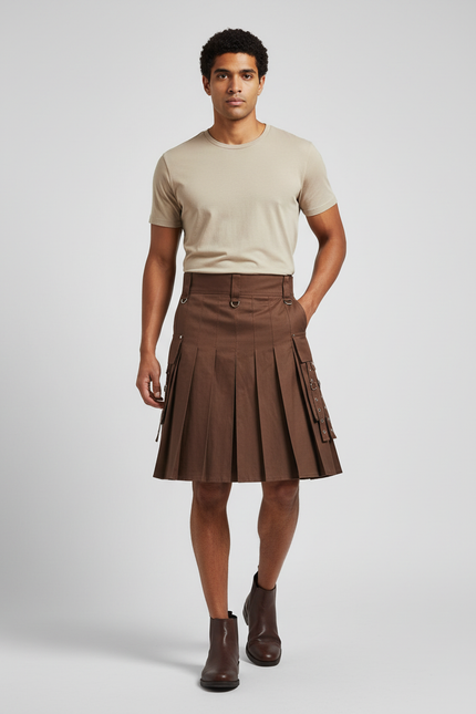 Jupe Homme Plissée Écossaise