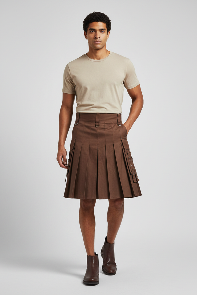 Jupe Homme Plissée Écossaise