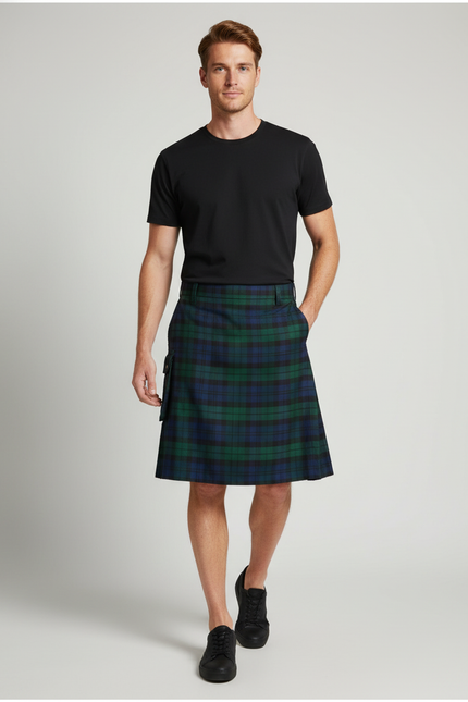 Jupe Homme Tartan Plissée Kilt