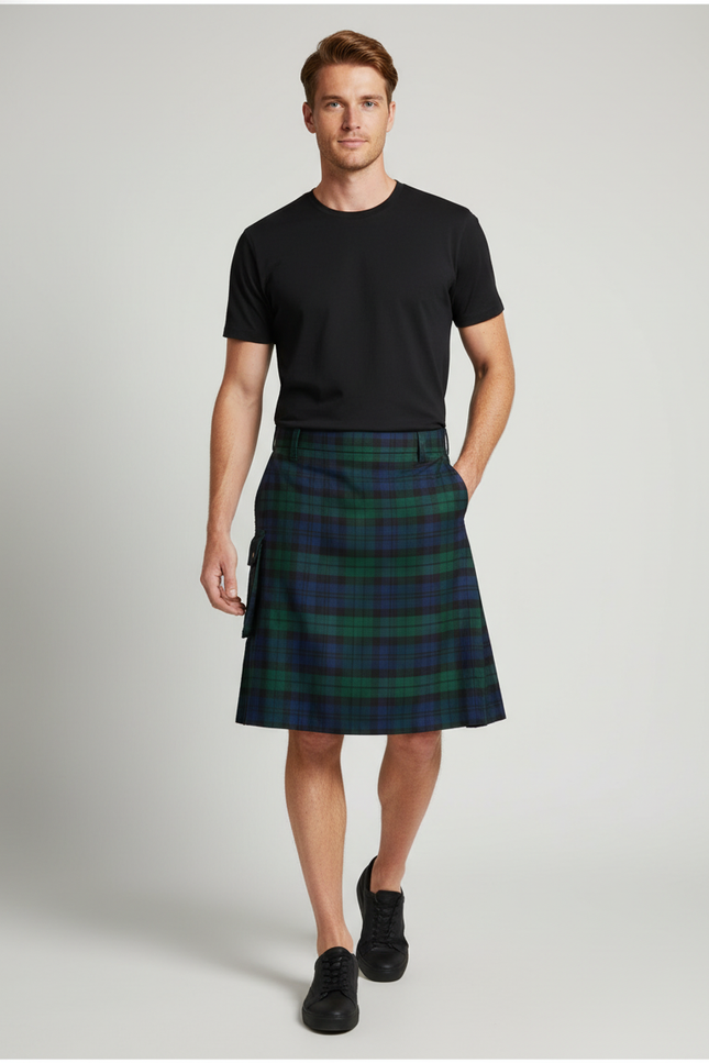 Jupe Homme Tartan Plissée Kilt