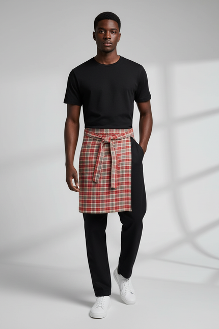 Jupe Homme À Carreaux Portefeuille Décontractée