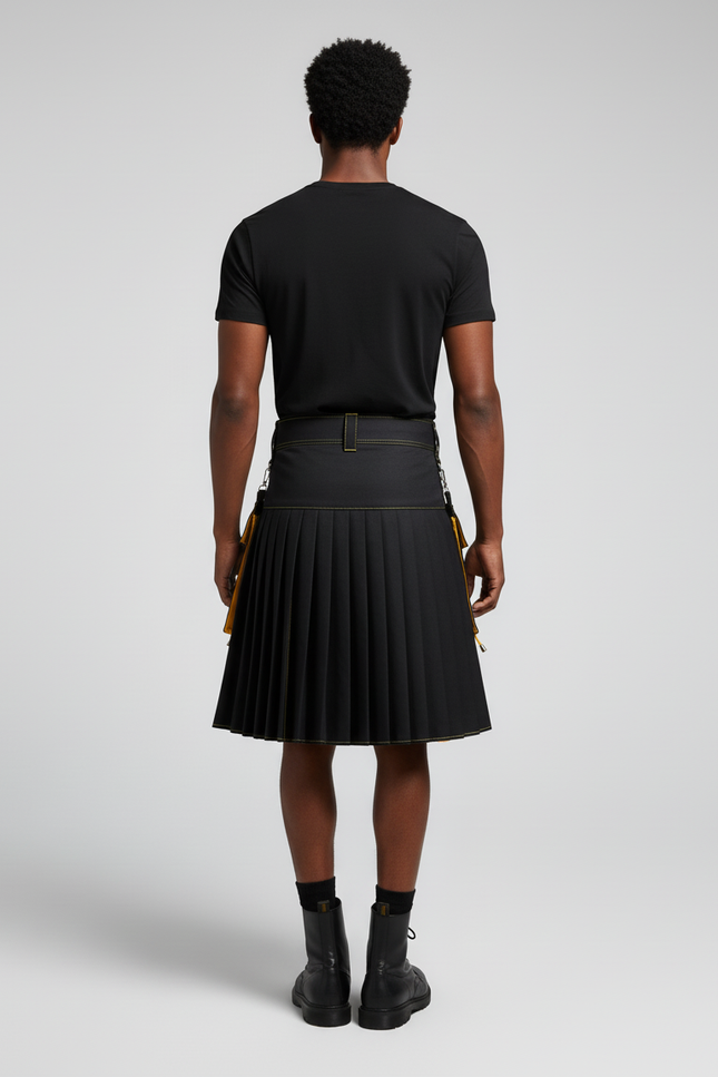 Jupe Homme Poches Contrastées Décontractée