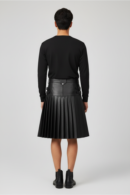 Jupe Homme Kilt Similicuir Chic