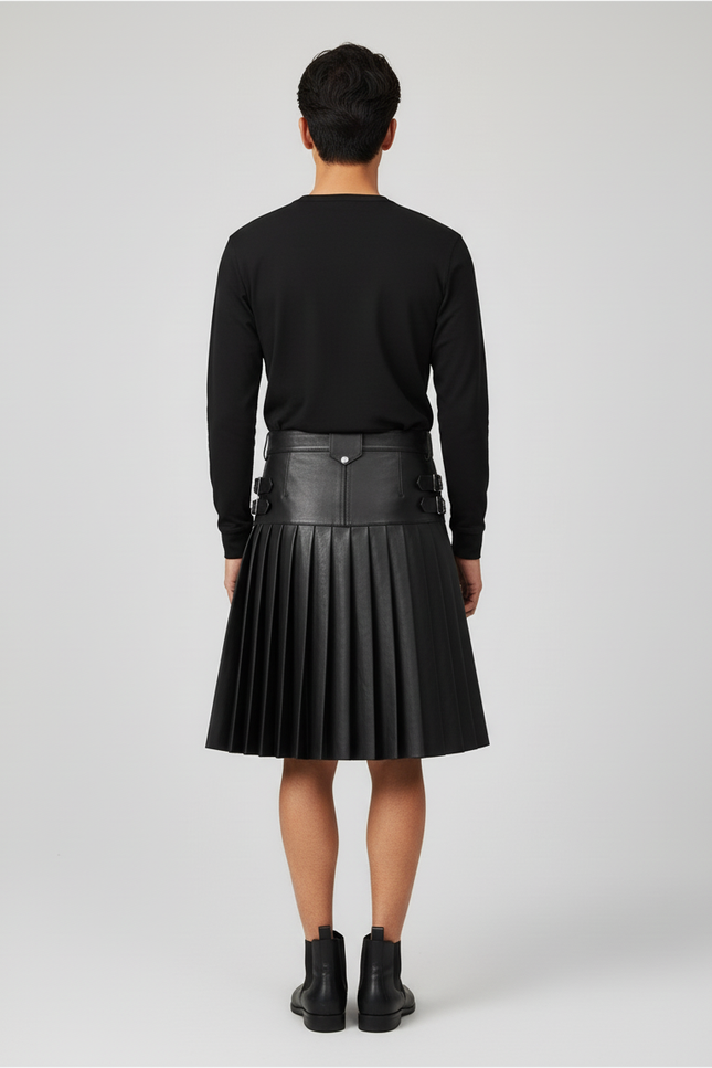 Jupe Homme Kilt Similicuir Chic