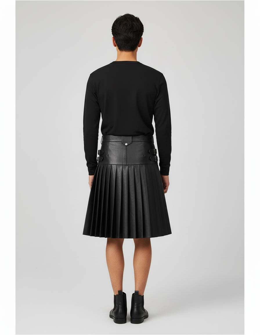 Jupe Homme Kilt Similicuir Chic