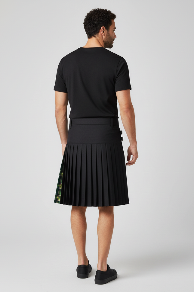 Jupe Homme Noire Carreaux Écossaise