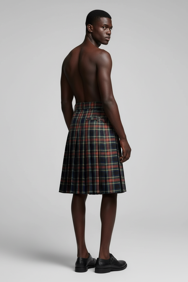 Jupe Homme Écossaise Plissée Traditionnelle