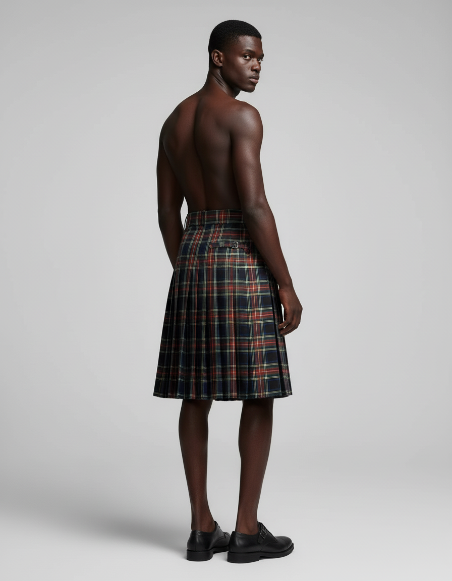 Jupe Homme Écossaise Plissée Traditionnelle