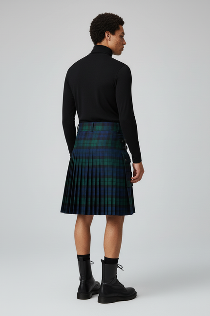Jupe Homme Écossaise Courte Chic