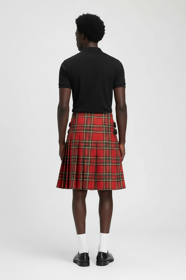 Jupe Homme Tartan Plissée Chic