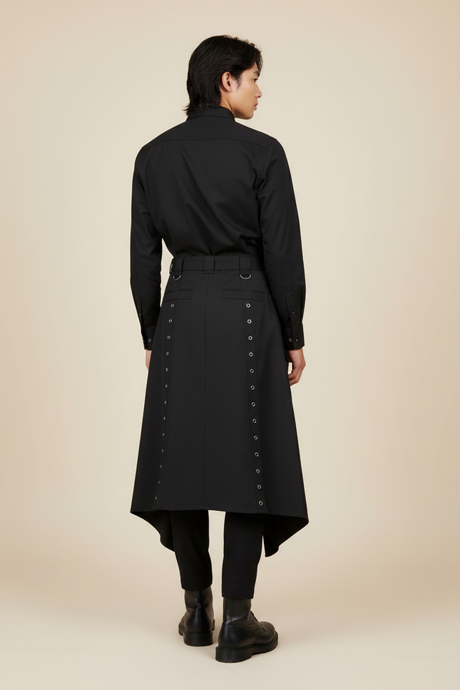 Jupe Homme Noire Gothique Élégante