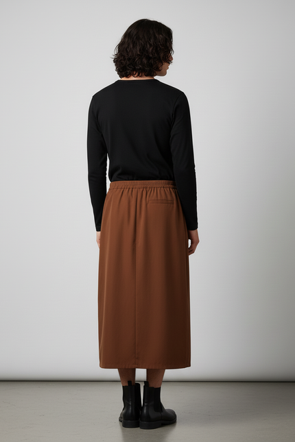 Jupe Homme Marron Irrégulière Décontractée