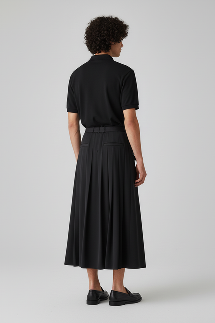 Jupe Homme Noire À Nœuds Décontractée