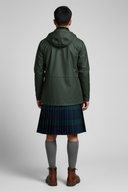 Jupe Homme Écossaise Plissée Décontractée Naturelle