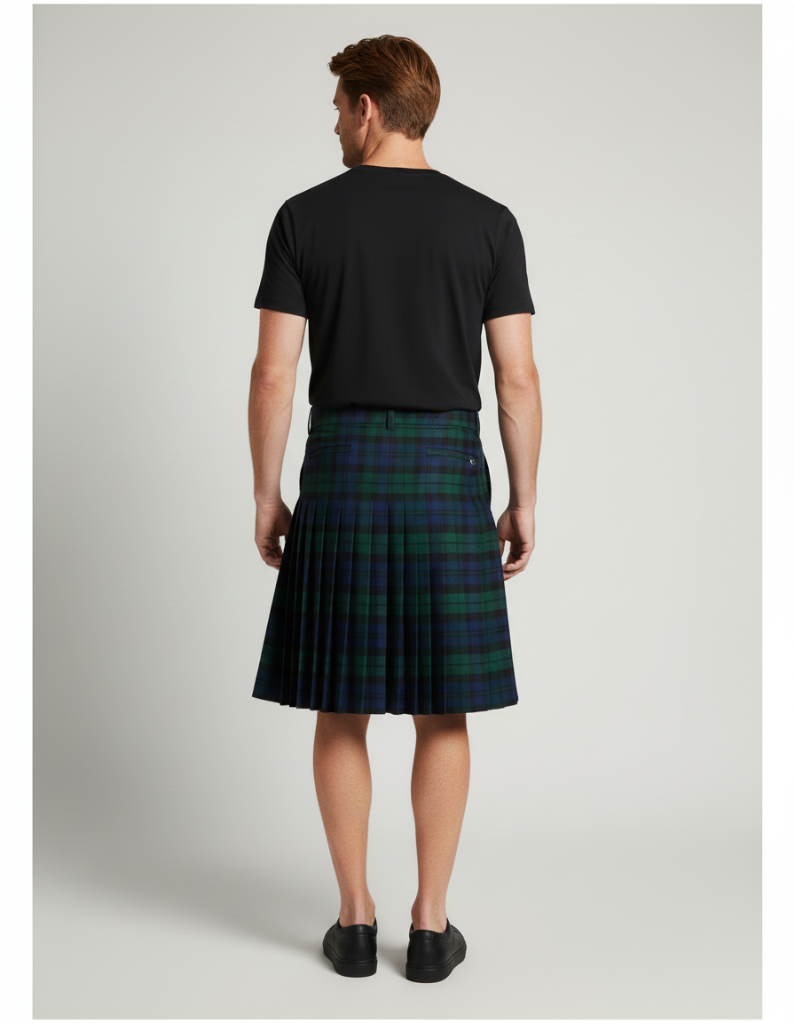 Jupe Homme Tartan Plissée Kilt
