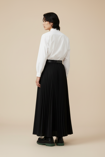 Jupe Homme Noire Plissée Fluide Légère