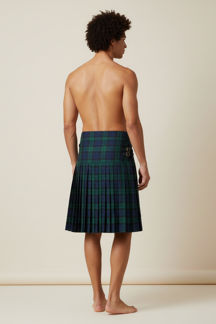 Jupe Homme Tartan Bleu Vert Chic