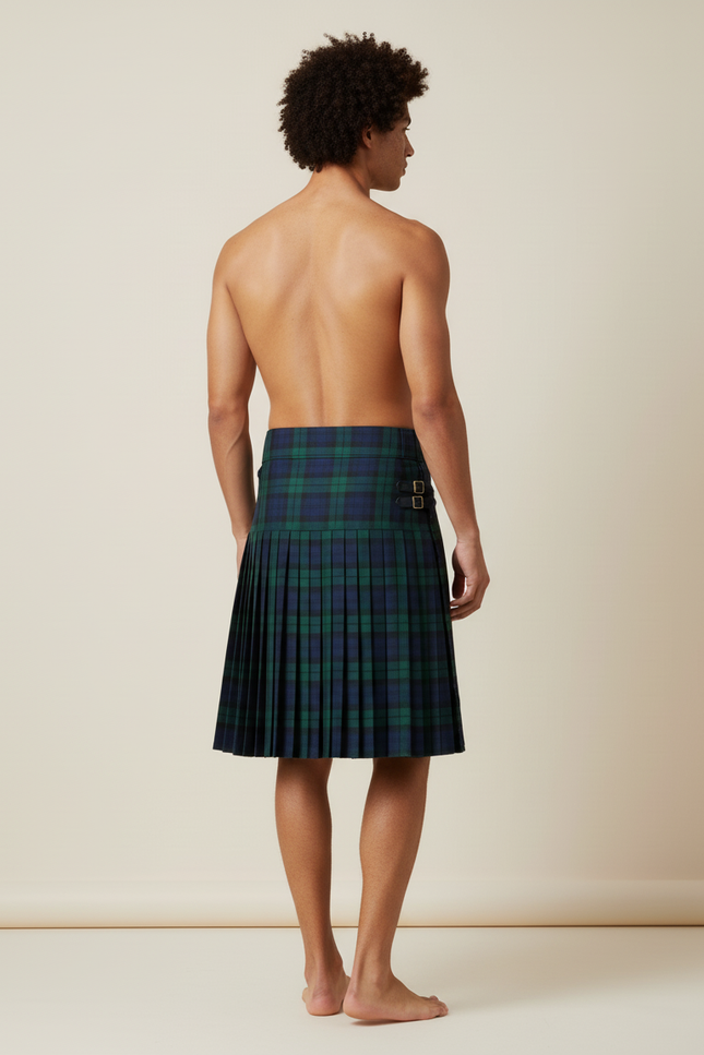 Jupe Homme Tartan Bleu Vert Chic