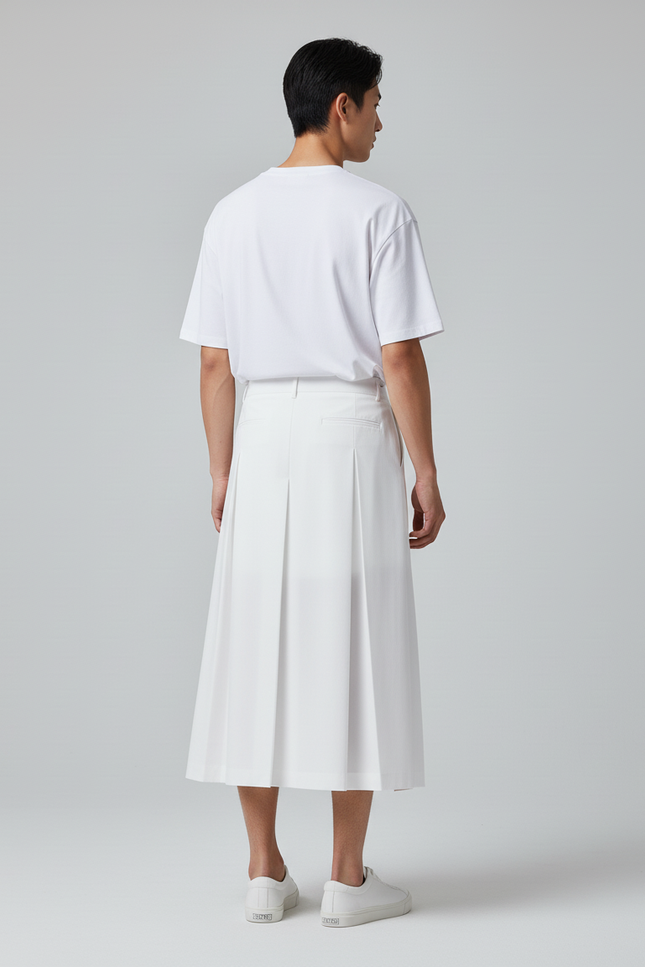 Jupe Homme Blanche Fendue Chic