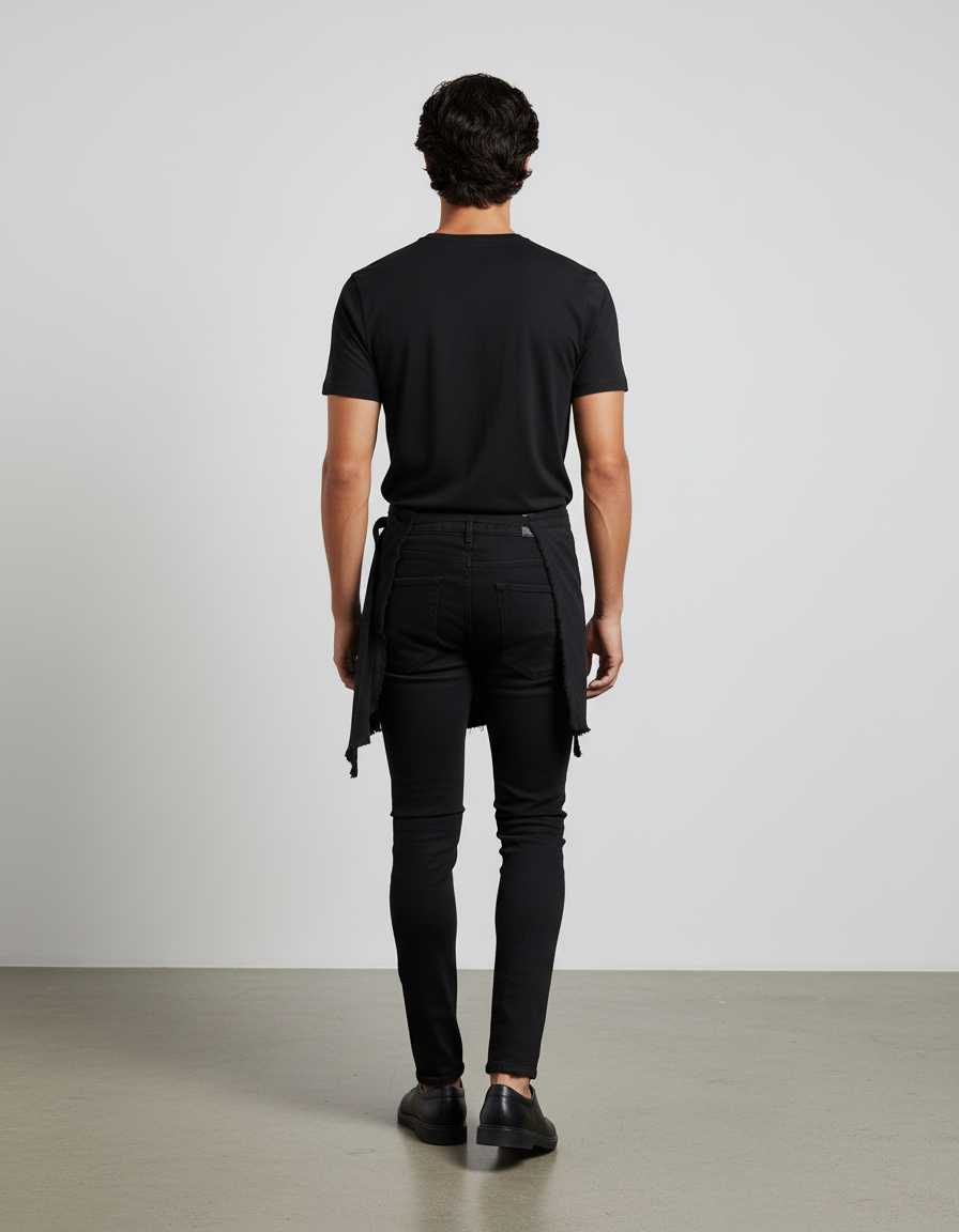 Jupe Homme Noire Portefeuille Chic