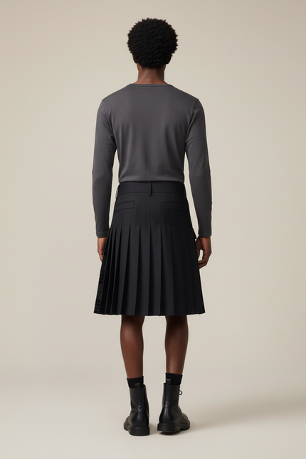 Jupe Homme Écossaise Plissée Chic Traditionnelle