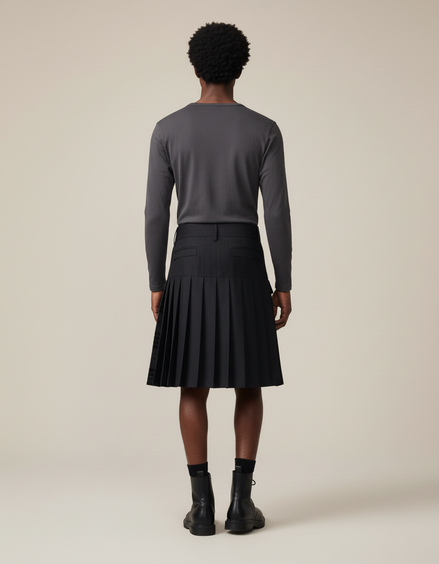 Jupe Homme Écossaise Plissée Chic Traditionnelle