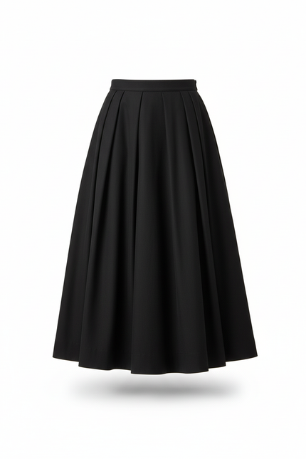 Jupe Homme Noire Plissée Fluide Ample