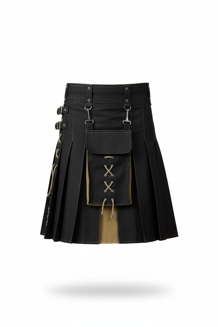 Jupe Homme Plissée Bicolore Chic