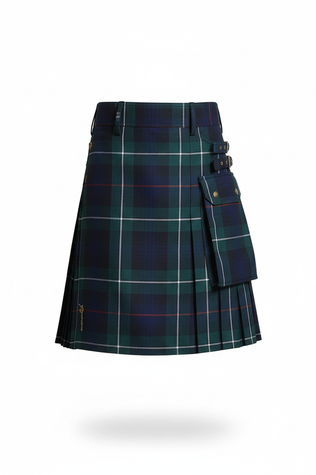 Jupe Homme Tartan Plissée Élégante