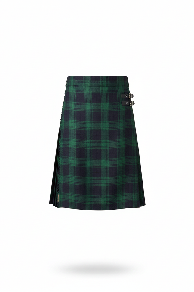 Jupe Homme Écossaise Verte Plissée