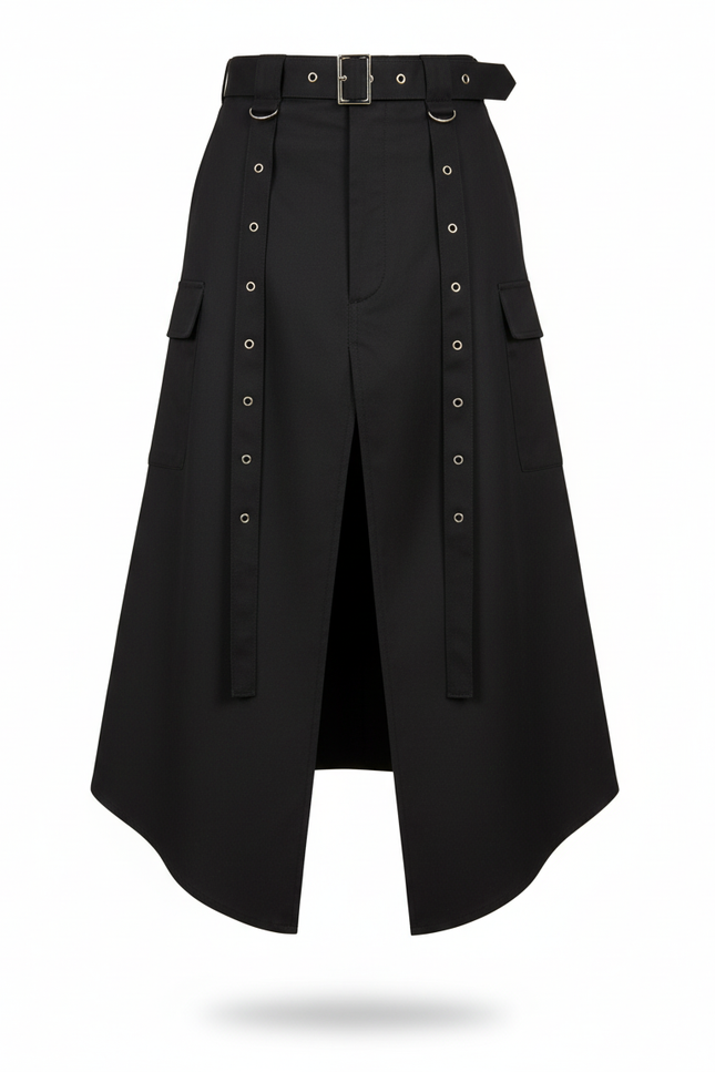 Jupe Homme Noire Gothique Élégante