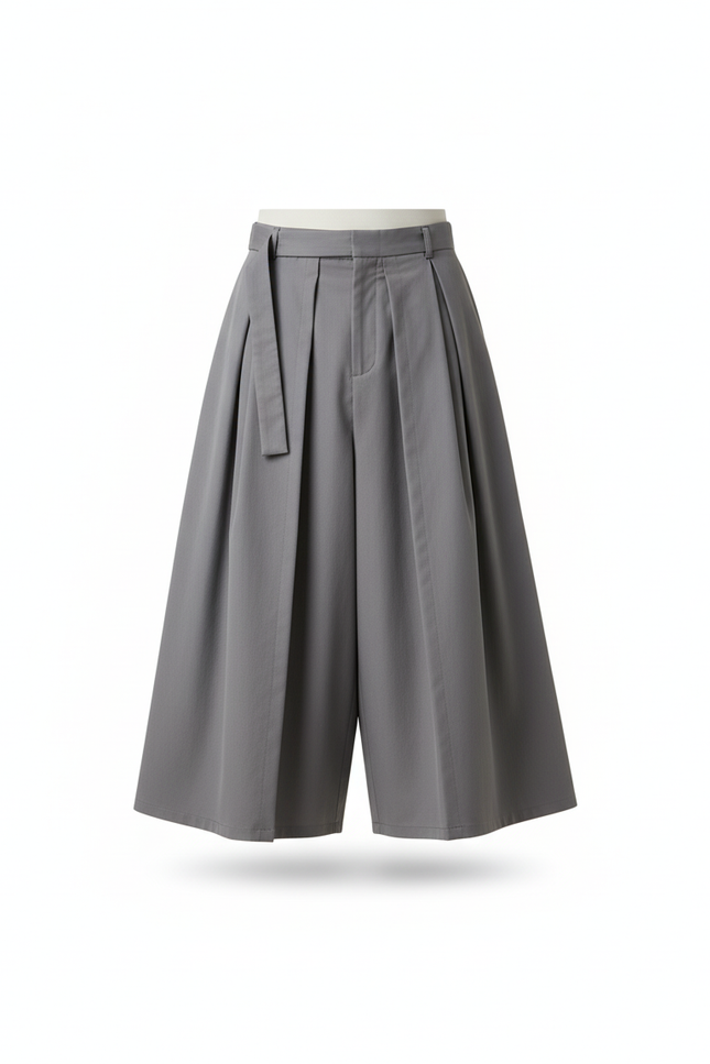 Jupe Homme Grise Plissée Décontractée
