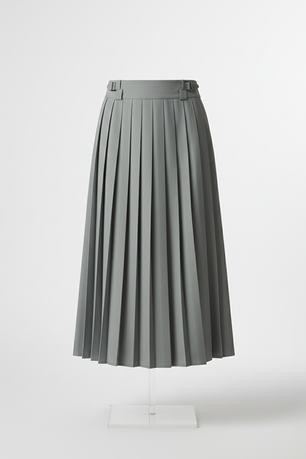 Jupe Homme Grise Plissée Décontractée Sobre