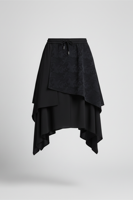 Jupe Homme Double Couche Irrégulière Élégante