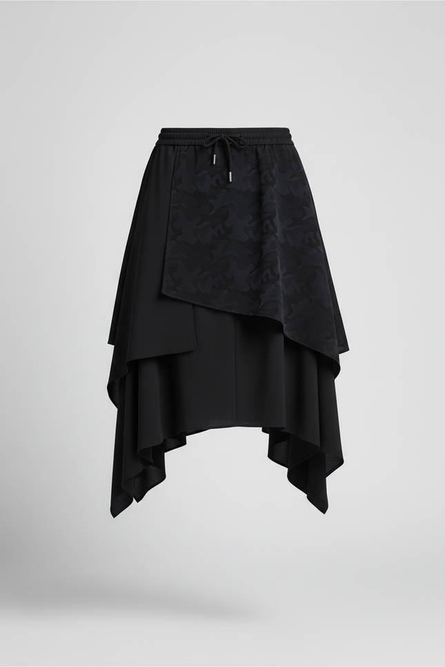 Jupe Homme Double Couche Irrégulière Élégante