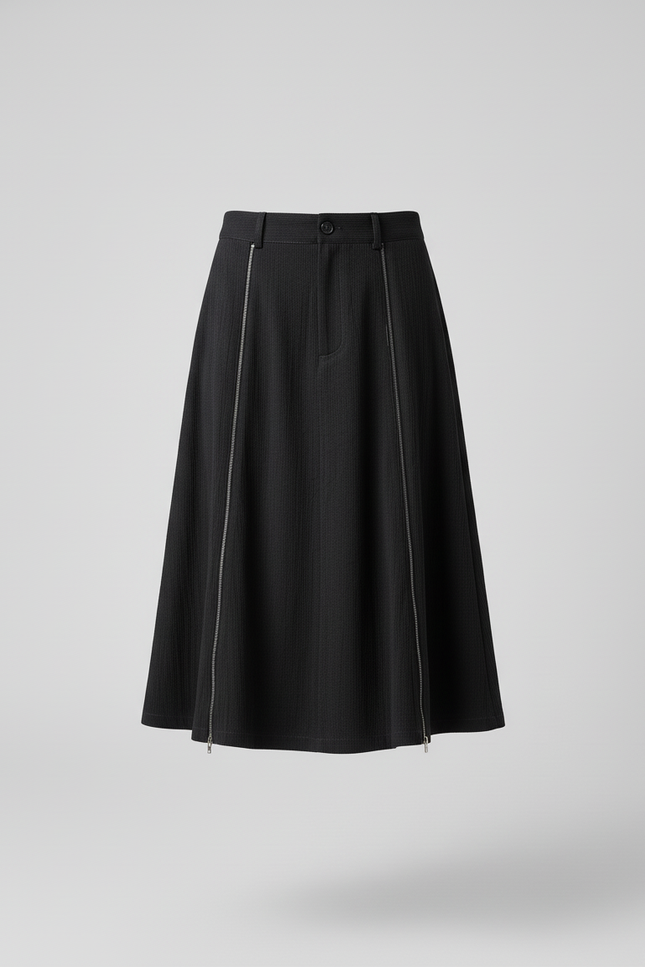Jupe Homme Zippée Évasée Décontractée