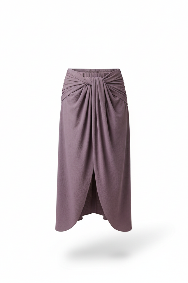 Jupe Homme Mauve Plissée Décontractée