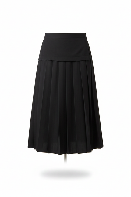 Jupe Homme Noire Plissée Décontractée Streetwear